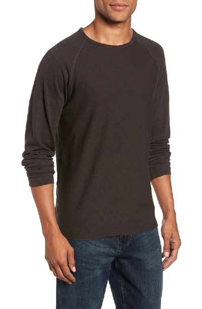 Shop Billy Reid Regular Fit Long Sleeve T-shirt In Charcoal