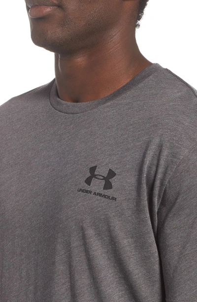 Shop Under Armour Sportstyle Loose Fit T-shirt In Charcoal Medium Heather