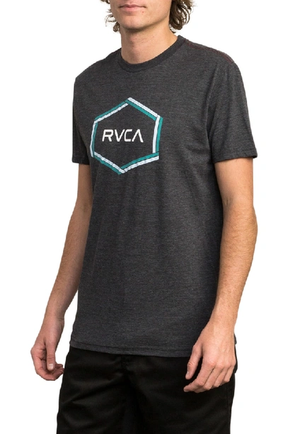 Shop Rvca Hexest Graphic T-shirt In Black