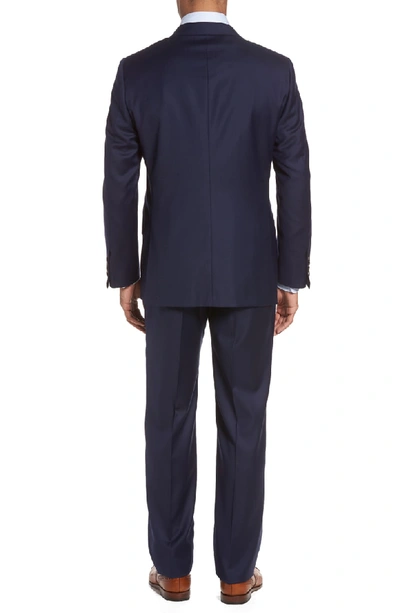 Shop Hickey Freeman Classic B Fit Loro Piana Wool Suit In Navy