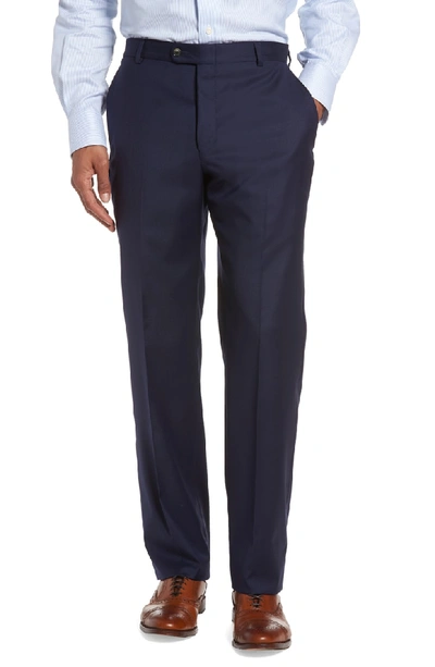 Shop Hickey Freeman Classic B Fit Loro Piana Wool Suit In Navy