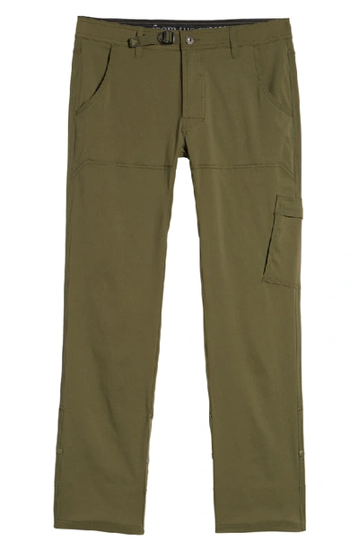 Shop Prana Stretch Zion Roll Pants In Cargo Green