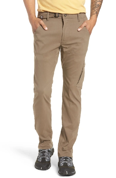 Shop Prana Stretch Zion Roll Pants In Mud