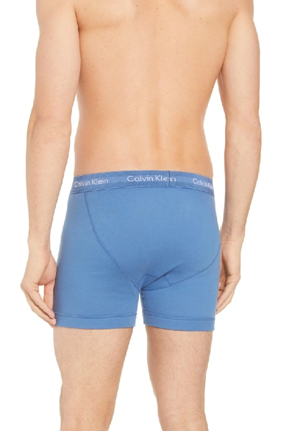 Shop Calvin Klein 3-pack Boxer Briefs In Oriole/ Stony/ Lakefront