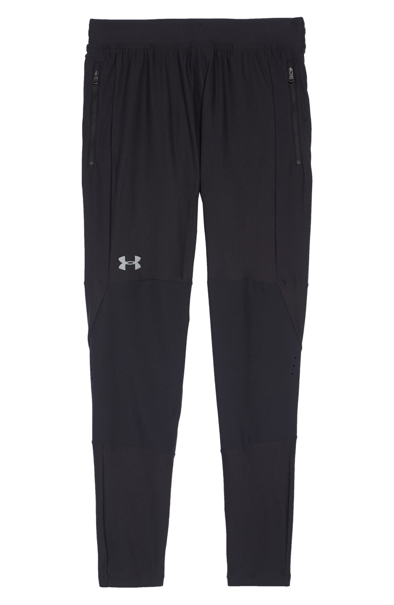 Under Armour Threadborne Vanish Tapered Slim Fit Pants In Black | ModeSens