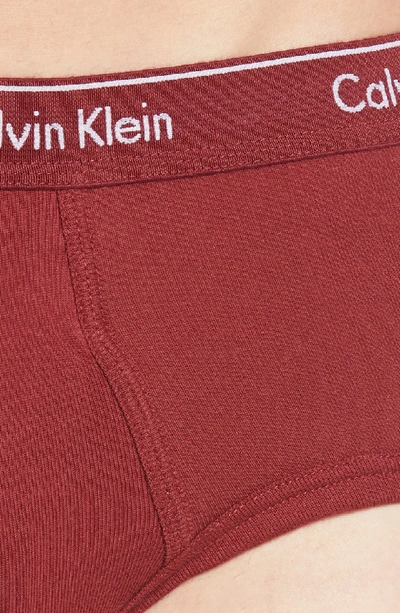 Shop Calvin Klein 4-pack Cotton Briefs In Green/ Grey/ Periwinkle/ Brick