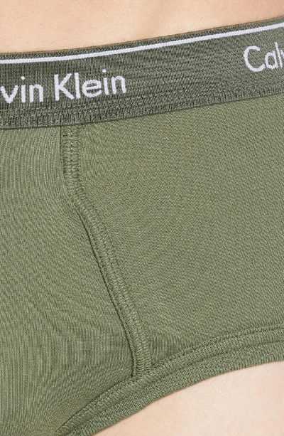 Shop Calvin Klein 4-pack Cotton Briefs In Blue/ Monument/ Plum/ Beetle