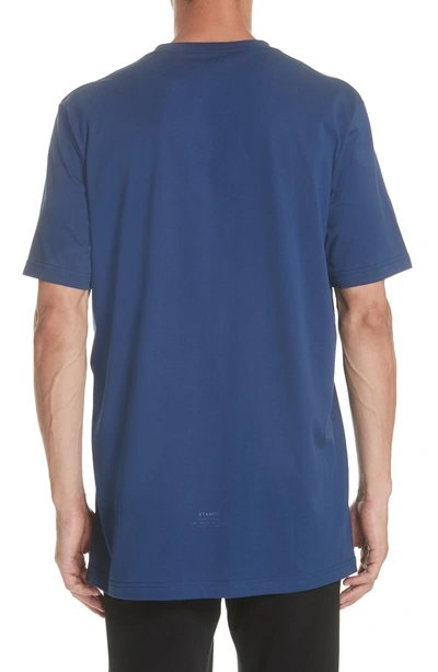 Shop Stampd Stacked Stamp Graphic T-shirt In Dusty Blue