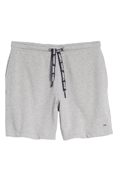 Shop Tommy Jeans Sweat Shorts In Light Grey Heather