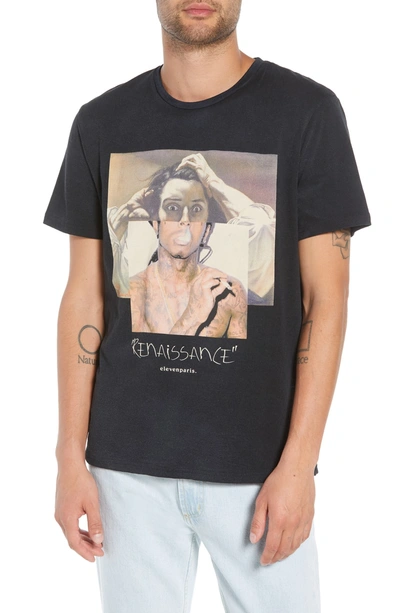 Shop Elevenparis Renaissance Graphic T-shirt In Black