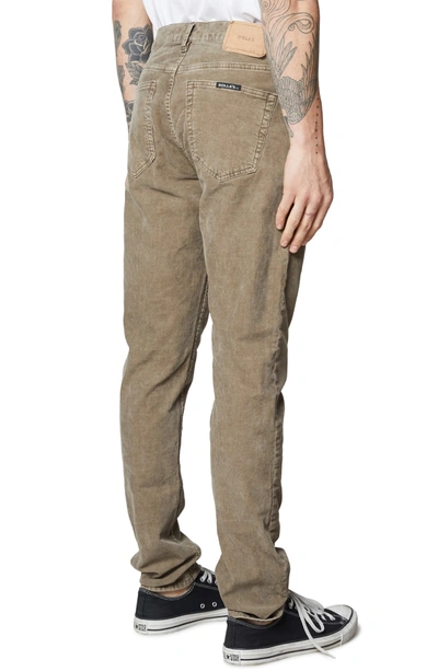 Shop Rolla's Tim Slim Fit Jeans In Stone Cord