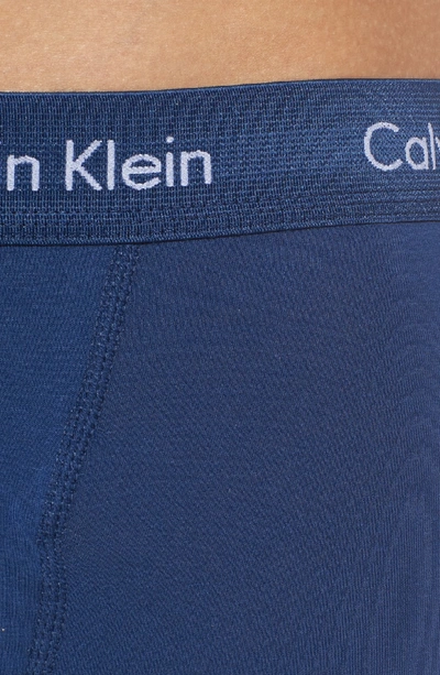 Shop Calvin Klein 3-pack Boxer Briefs In Yucca/ Estate Blue