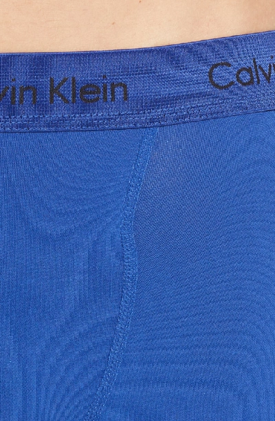 Shop Calvin Klein 3-pack Boxer Briefs In Grey Sky/ Blue/ Raliegh