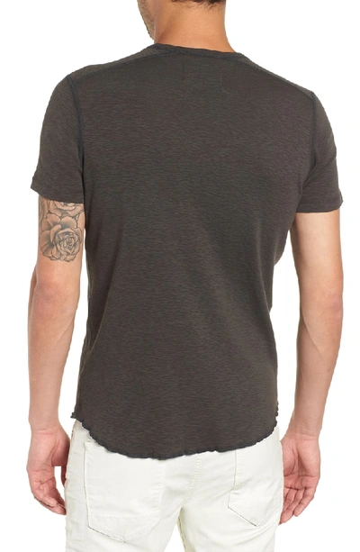 Shop Wings + Horns Ribbed Slub Cotton T-shirt In Stone