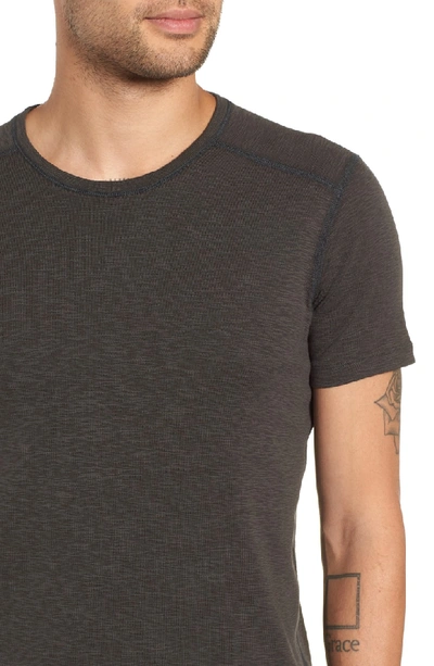 Shop Wings + Horns Ribbed Slub Cotton T-shirt In Stone