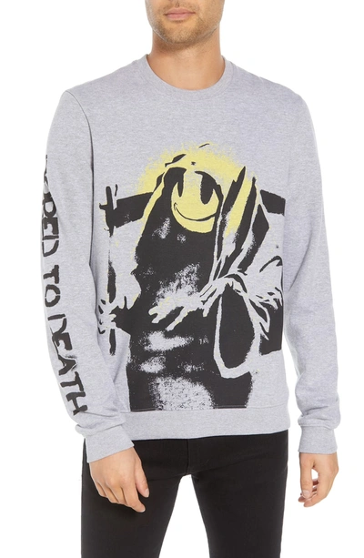Shop Elevenparis Bored Reaper Sweatshirt In Grey
