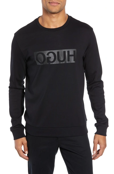 Shop Hugo Digago Logo Sweatshirt In Black