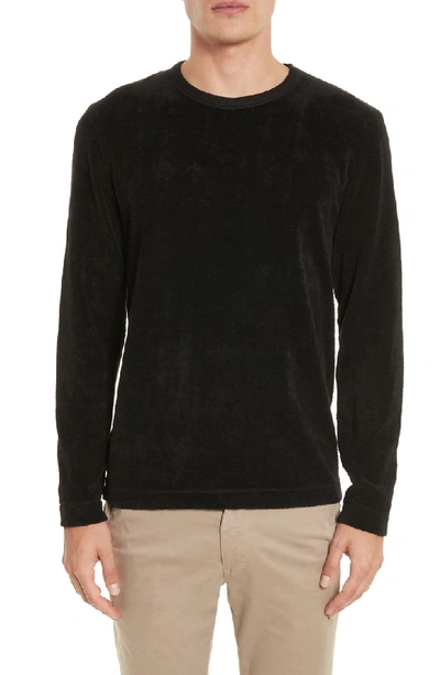 Shop Our Legacy Long Sleeve French Terry T-shirt In Black