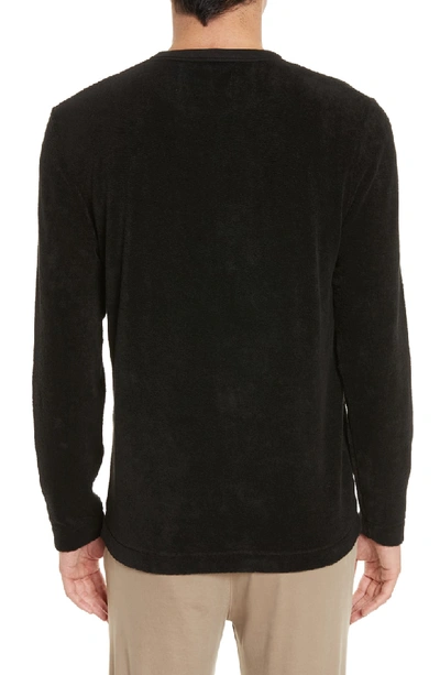 Shop Our Legacy Long Sleeve French Terry T-shirt In Black