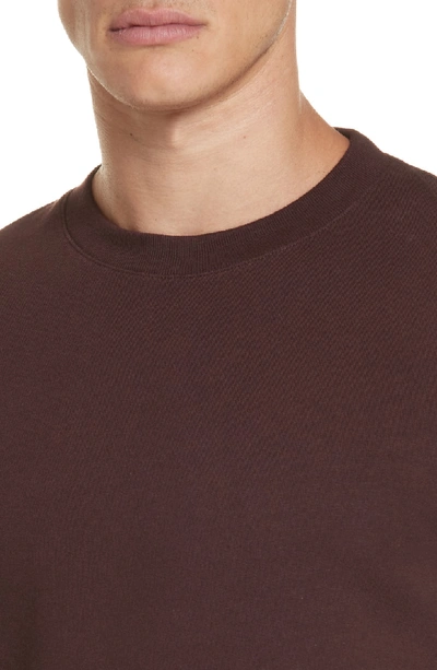 Shop Norse Projects Vagm Crewneck Cotton Sweatshirt In Brown
