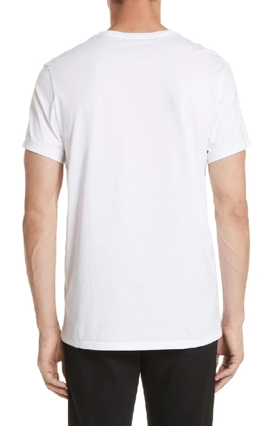 Shop Burberry Logo Embroidered Crewneck T-shirt In White