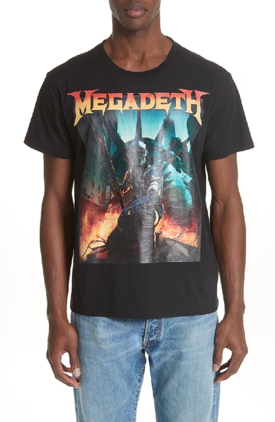 Shop R13 Megadeth Graphic Oversize T-shirt In Black