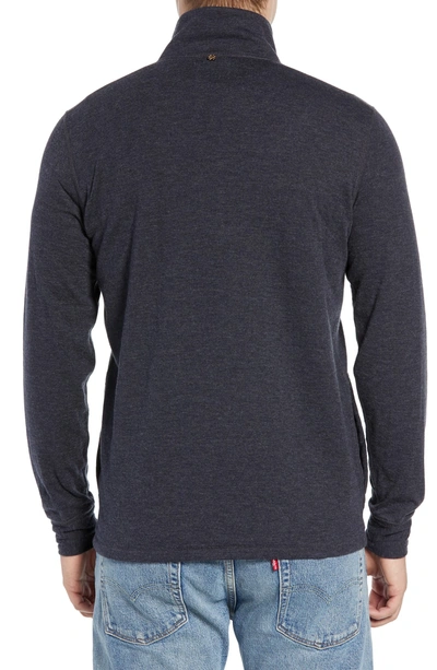 Shop Billy Reid Charles Regular Fit Half Zip Sweater In Dark Navy
