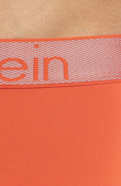 Shop Calvin Klein Customized Stretch Boxer Briefs In Tigerlily