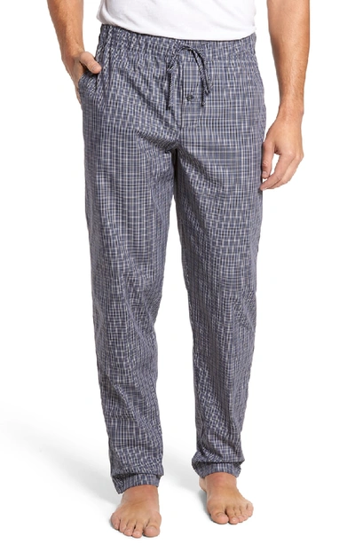 Shop Hanro Night & Day Woven Pajama Pants In Grey Check