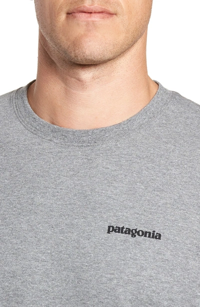 Shop Patagonia Fitz Roy Bison Responsibili-tee T-shirt In Gravel Heather