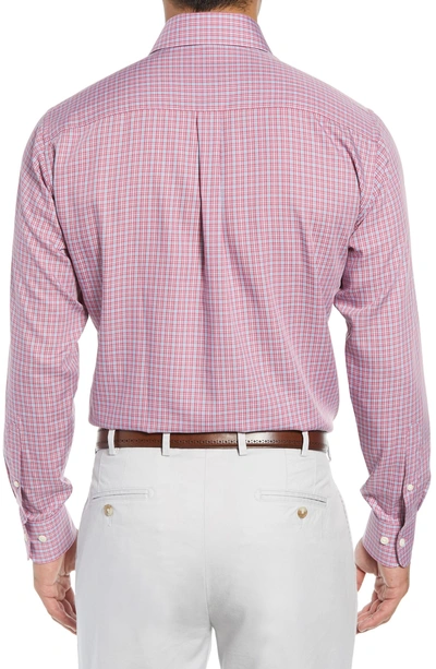 Shop Peter Millar Province Regular Fit Check Sport Shirt In Pink