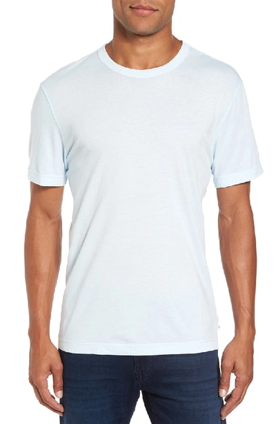 Shop James Perse Crewneck Jersey T-shirt In Powder Blue Pigment