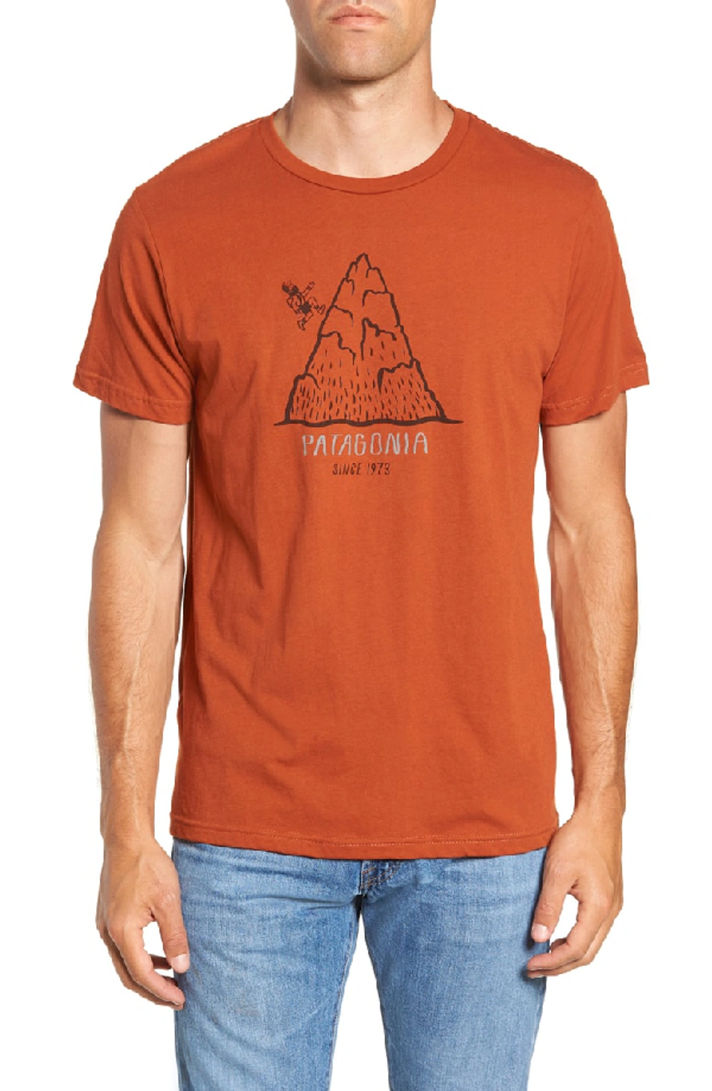 Patagonia Hoofin It Organic Cotton Graphic T shirt In Copper Ore ModeSens