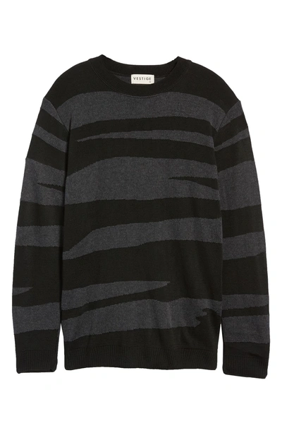 Shop Vestige Tiger Stripe Sweater In Black