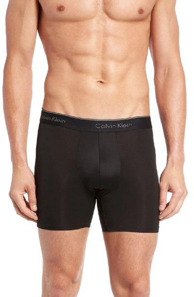 Shop Calvin Klein 3-pack Micro Stretch Boxer Briefs In Black