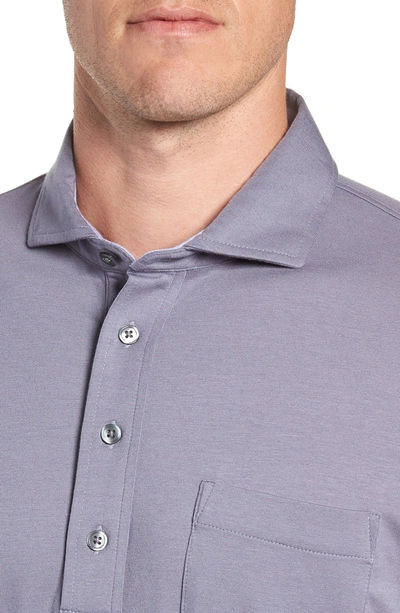 Shop Greyson Jersey Polo In Storm