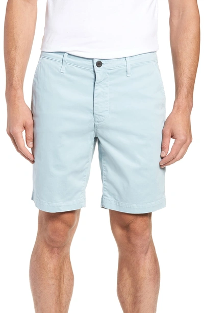 Shop Ag Wanderer Modern Slim Fit Shorts In Distilled Blue