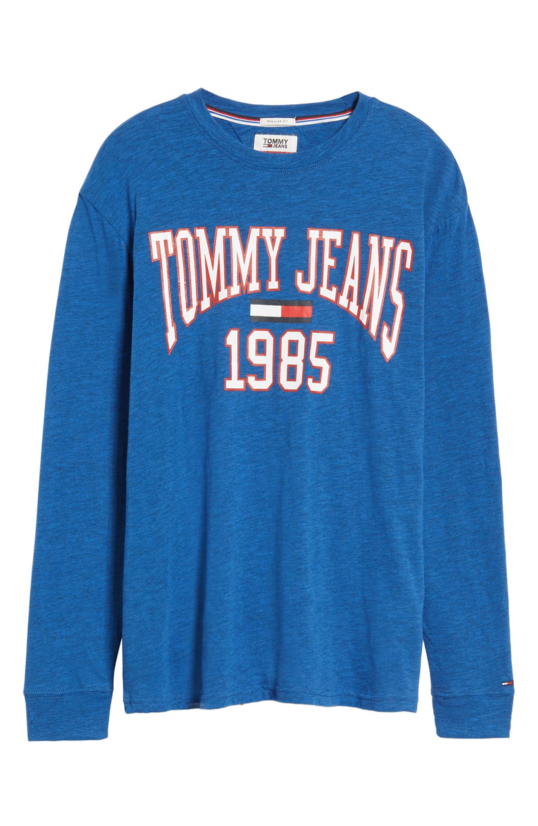 Tommy Jeans Collegiate Logo T-shirt In Surf The Web | ModeSens