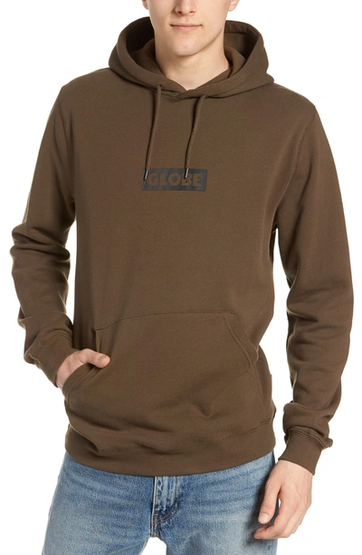 Shop Globe Block Logo Hoodie In Bronze