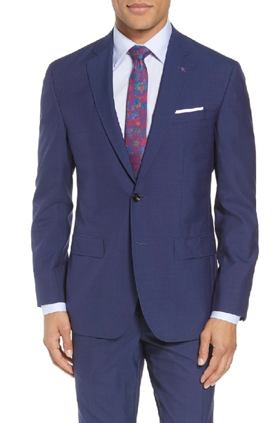 Shop Ted Baker Jay Trim Fit Suit In Blue