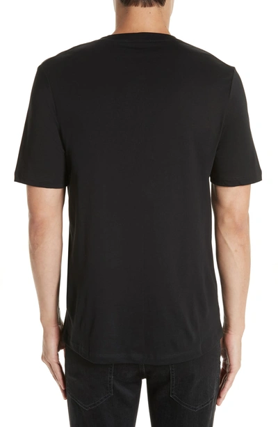 Shop Helmut Lang Dart Logo T-shirt In Black