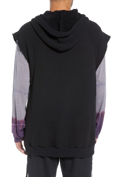 Shop Drifter Warwick Quarter-zip Hoodie Sweatshirt In Black