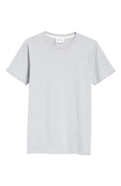 Shop Norse Projects Niels Crewneck T-shirt In Light Grey Melange