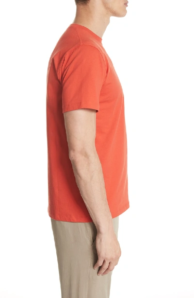 Shop Norse Projects Niels Crewneck T-shirt In Coral Red