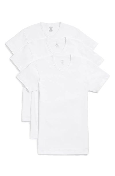 Shop 2(x)ist Slim Fit 3-pack Cotton T-shirt In White New Logo