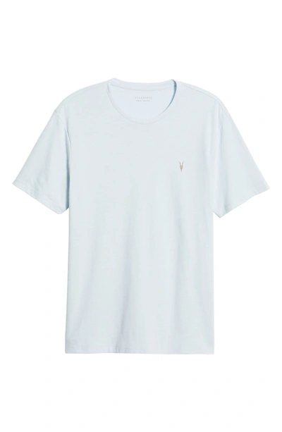 Shop Allsaints Brace Tonic Slim Fit Crewneck T-shirt In Cloud Blue Marl