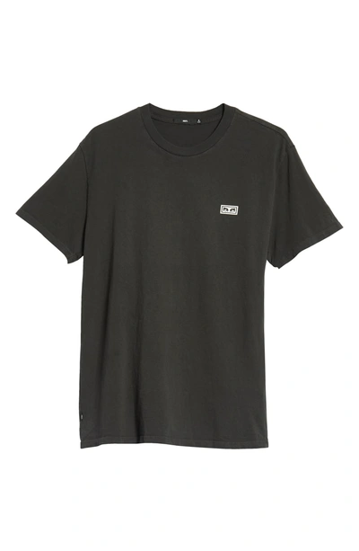 Shop Obey Jumble Lo-fi Pigment T-shirt In Dusty Black