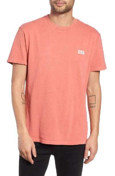 Shop Obey Jumble Lo-fi Pigment T-shirt In Dusty Dark Rose