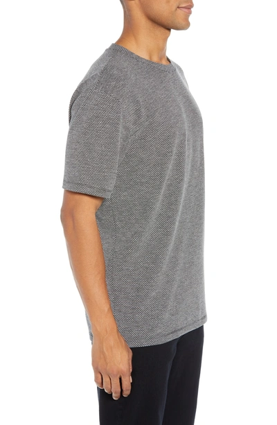 Shop Hugo Dellot Oversize Honeycomb Tee In Grey