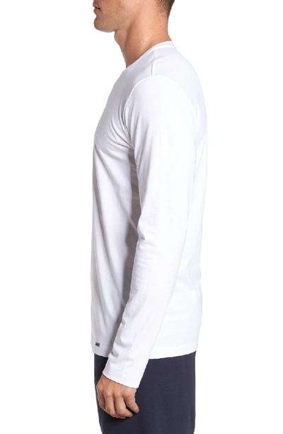 Shop Hanro Living Long Sleeve T-shirt In White